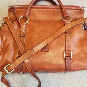 Dooney & Bourke Sorento Leather Satchel with Tassels